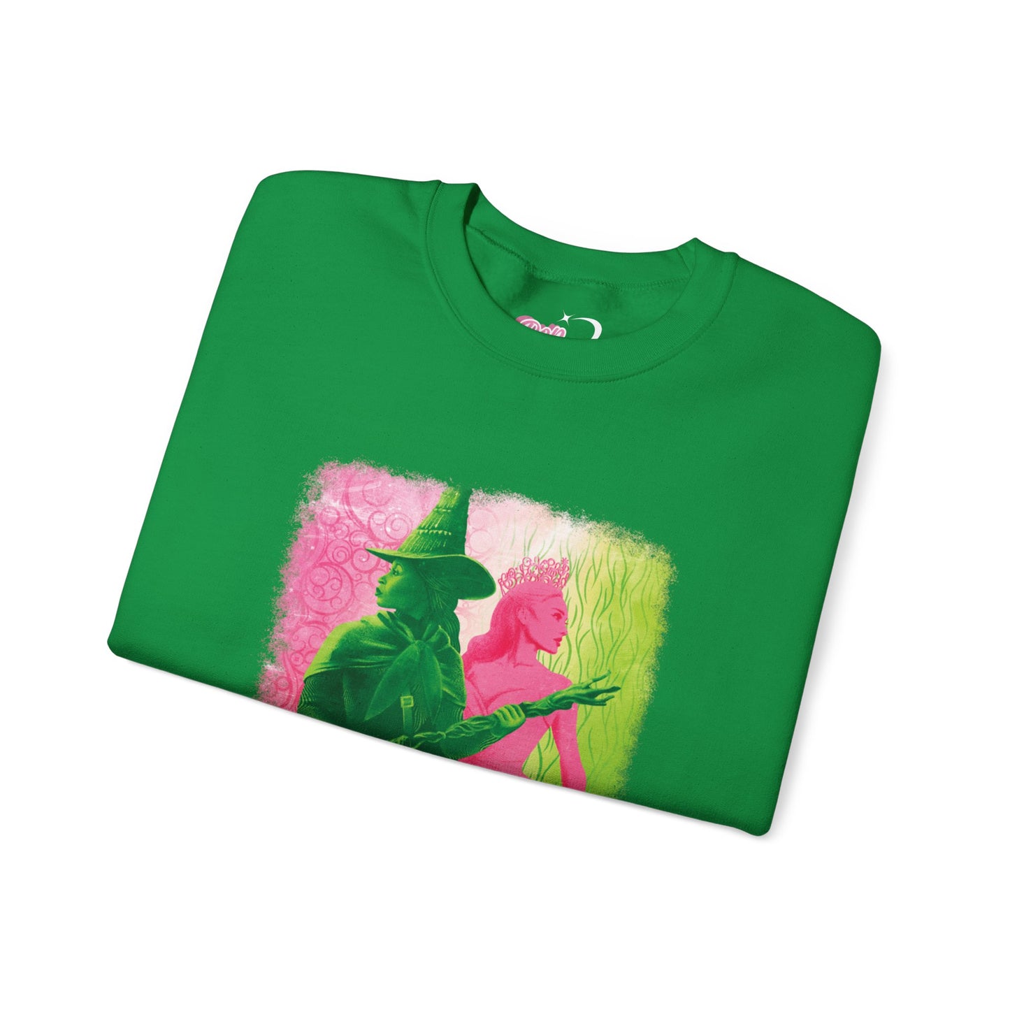 Pink Goes Good With Green Crewneck Sweatshirt