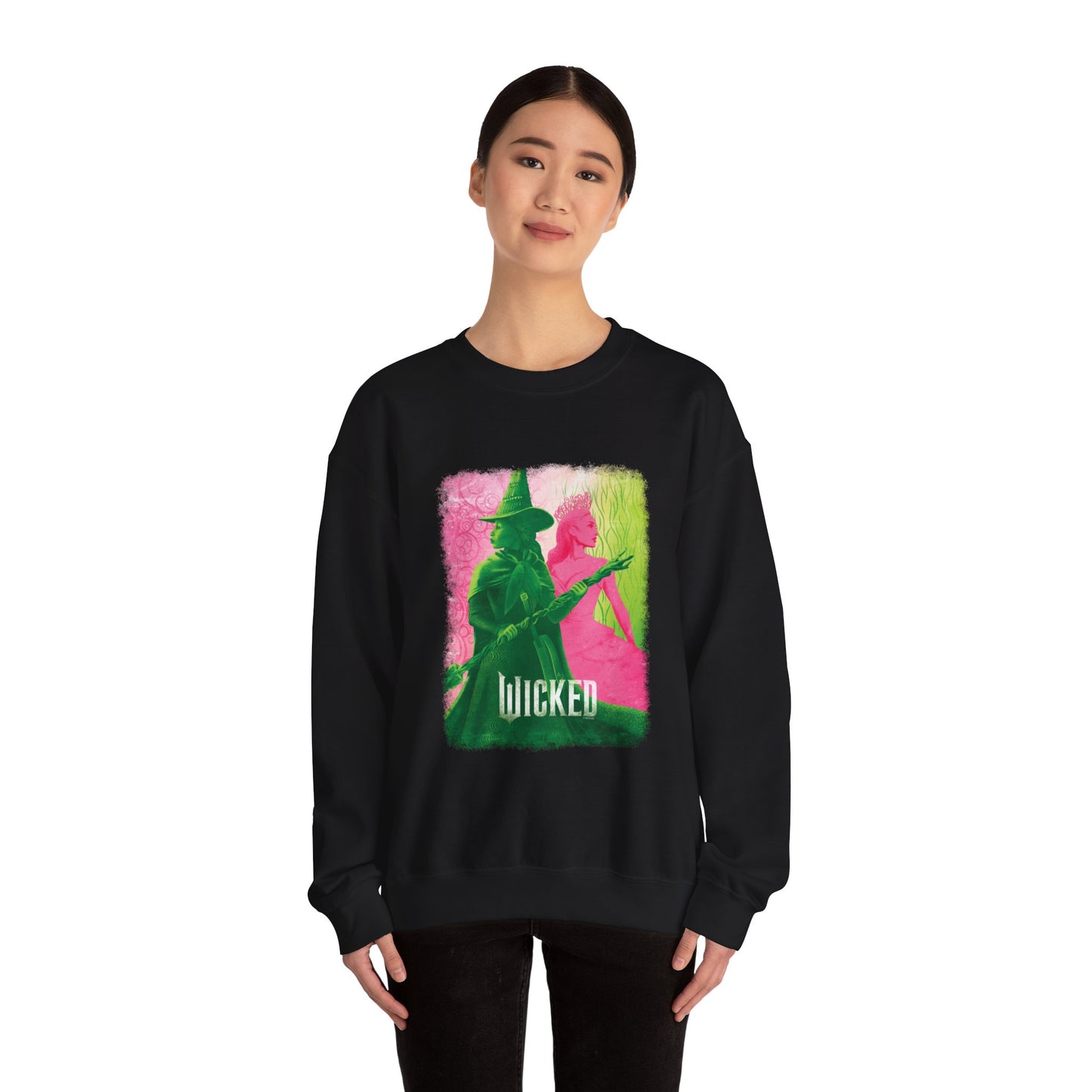 Pink Goes Good With Green Crewneck Sweatshirt