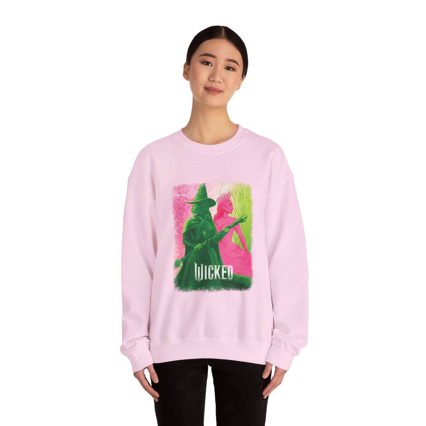 Pink Goes Good With Green Crewneck Sweatshirt