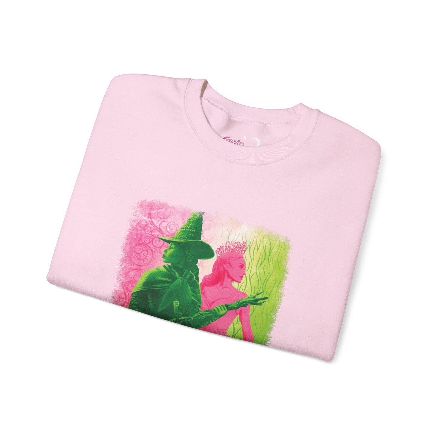 Pink Goes Good With Green Crewneck Sweatshirt