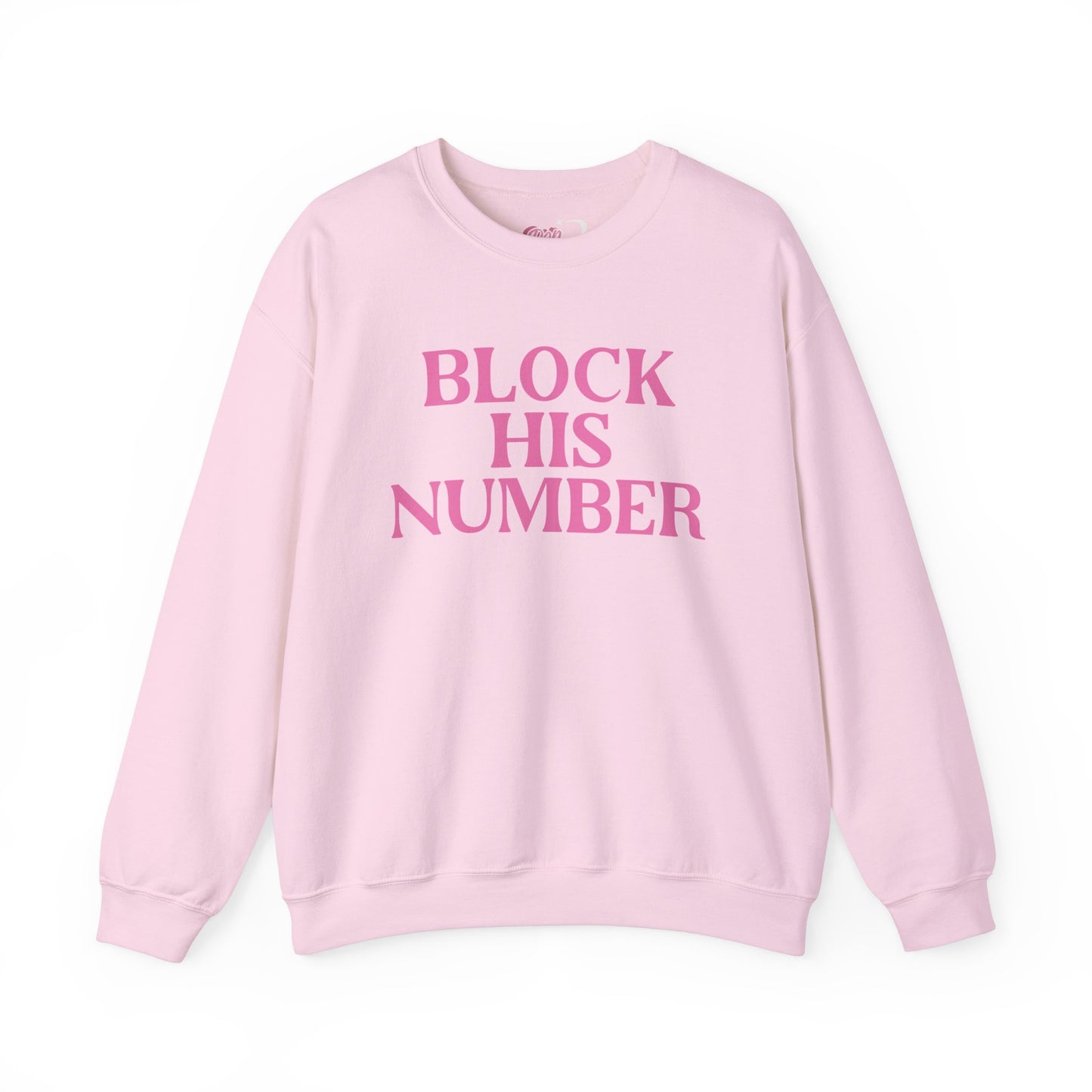 Block His Number Crewneck Sweatshirt