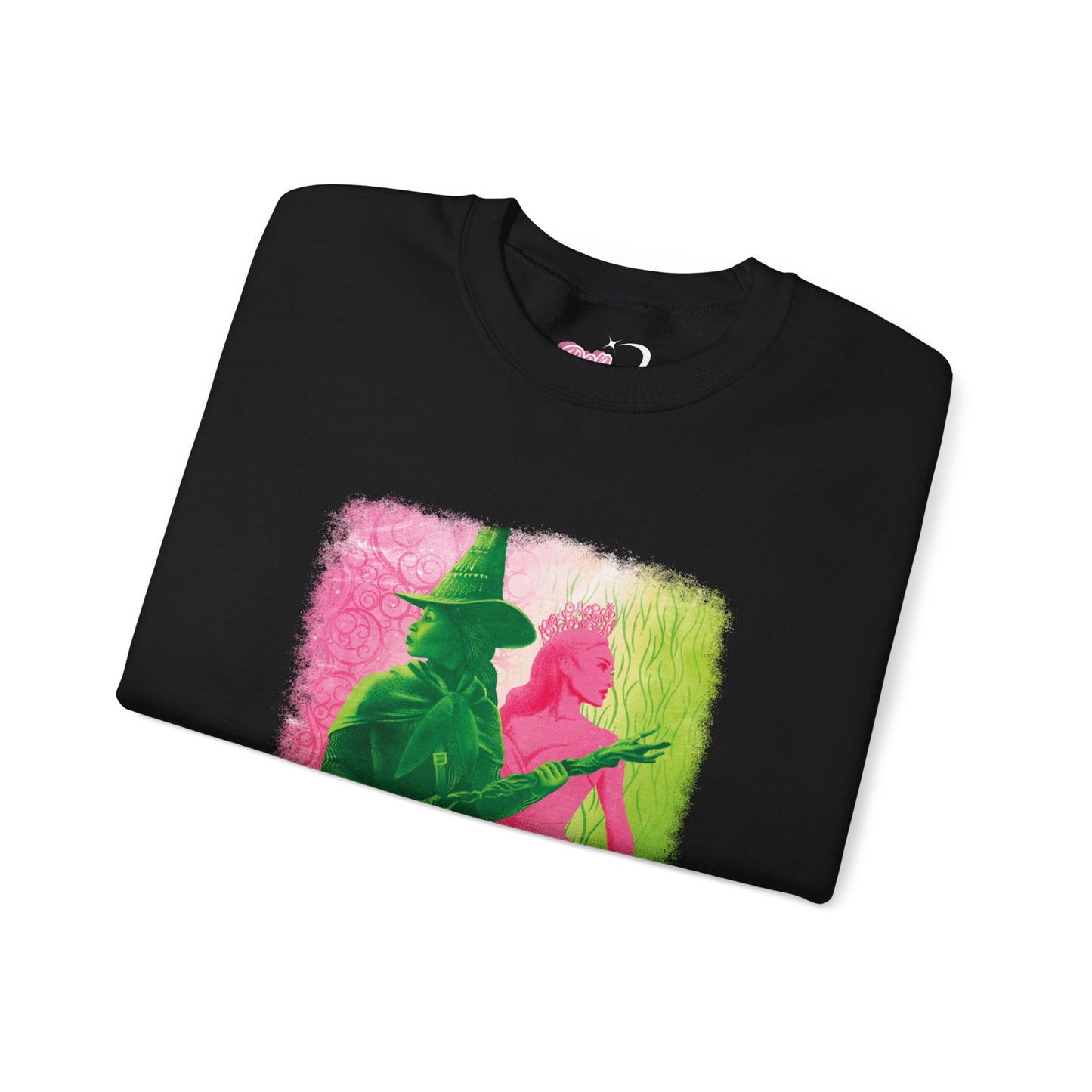 Pink Goes Good With Green Crewneck Sweatshirt