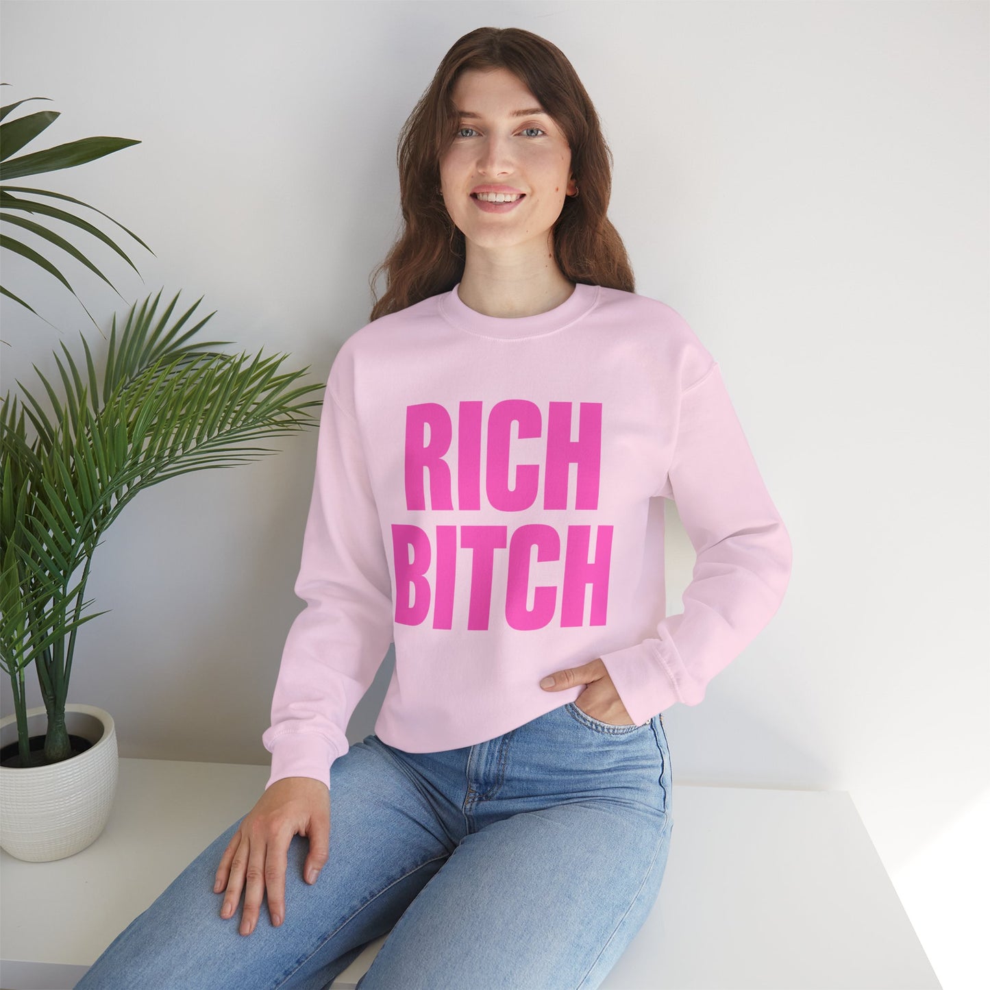 Rich Bitch Crewneck Sweatshirt