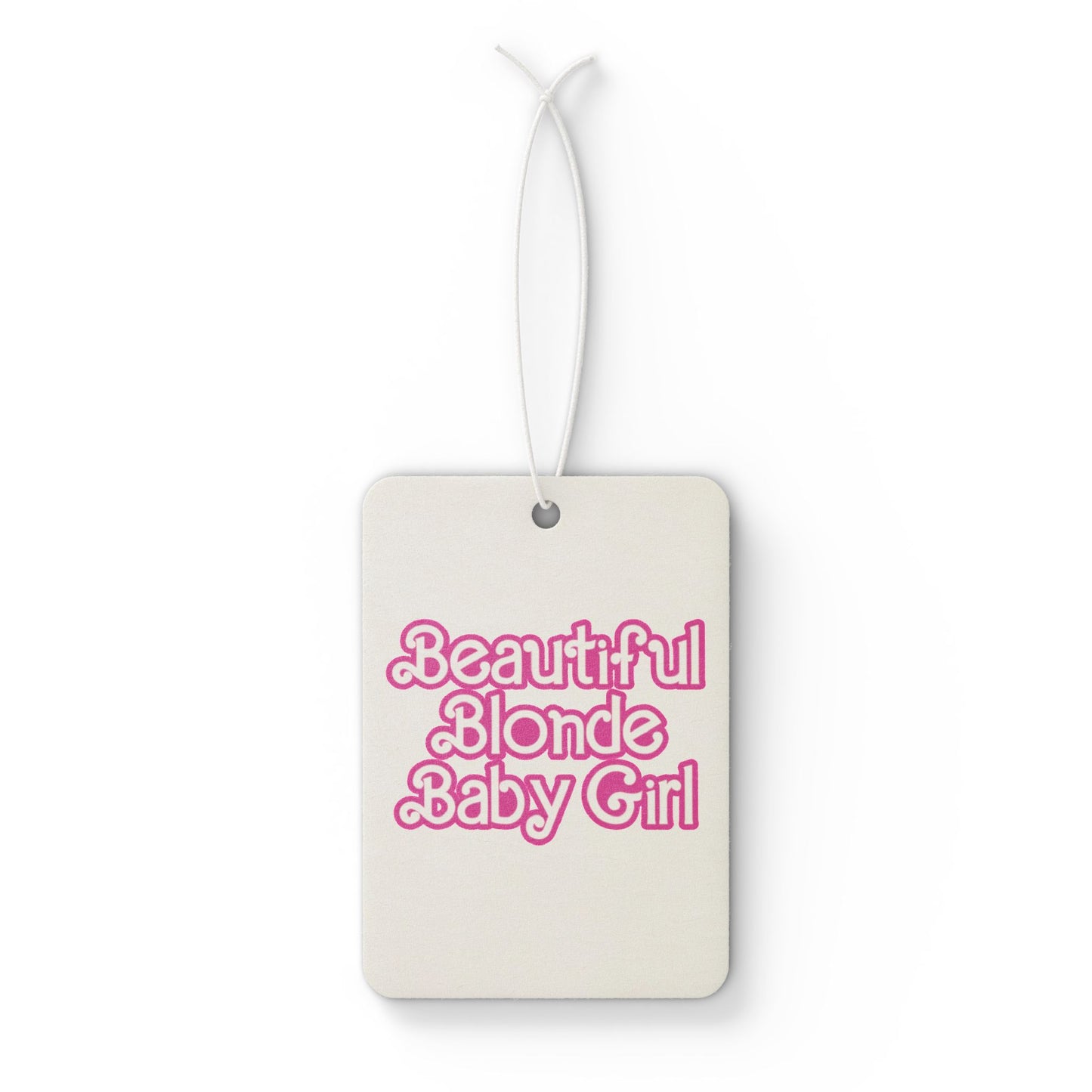 Beautiful Blonde Baby Girl Car Air Freshener